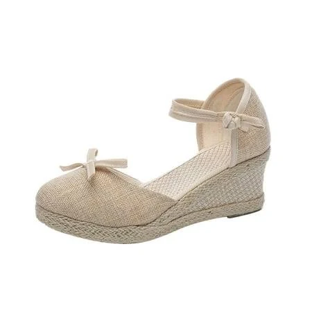 shoes Women's Closed Toe Ankle Strap Espadrilles Walmart - Htigea $20.4