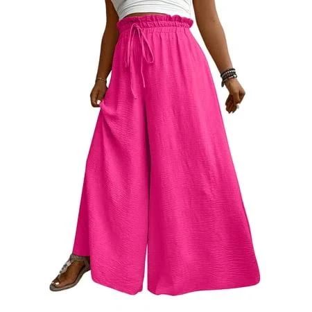 pants Women's Flowy High-Waisted Palazzo Pants Walmart - Zhang Liang $19.99