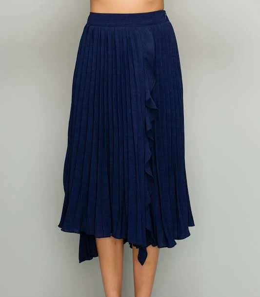 skirt Women's High Waist Pleated Midi Skirt TINK and POSH $10