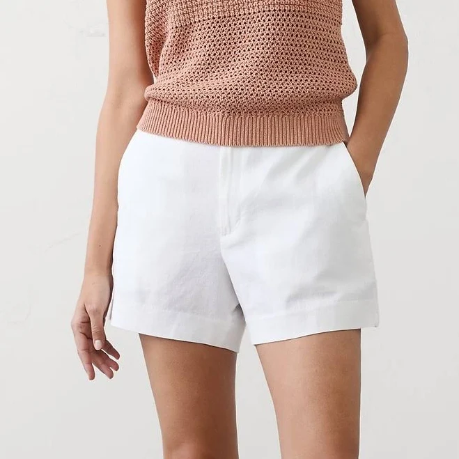 shorts Women's Linen-Blend High-Rise Shorts Banana Republic Factory $30