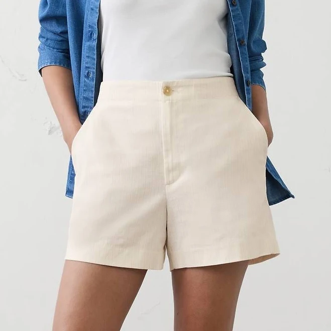two piece set Women's Linen-Blend High-Rise Shorts Banana Republic Factory $36