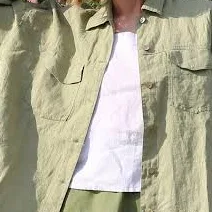 matching set Women's Relaxed Fit Linen Button Up Shirt with Pockets Etsy - MagicLinen $93.5