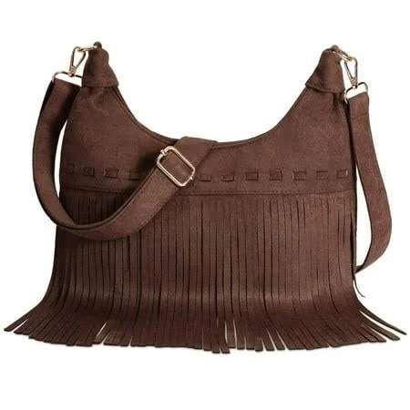 bag Women's Western Cowgirl Boho Fringe Crossbody Bag Walmart - JASGOOD Belt $19.99