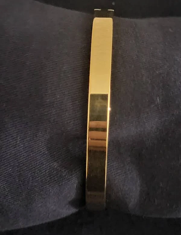 accessory Women's Wide Gold Filled Bangle Bracelet Etsy - Seller $40