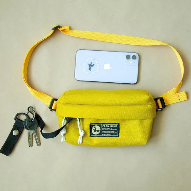 bag Yellow Nylon Crossbody Fanny Pack, Convertible Phone Bag, Water-Resistant Lightweight Crossbody Bag, Small Over The Shoulder Bag, Her Gift Etsy - Seller $39.75