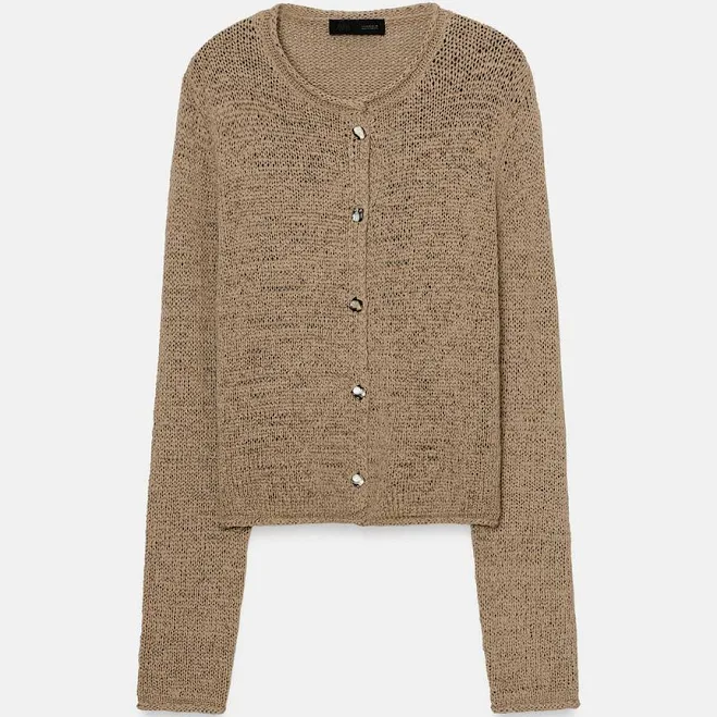 outerwear Zara Chunky Knit Cardigan Zara USA $59.9