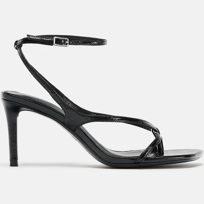heels Zara Leather Heeled Sandals Zara USA $79.9