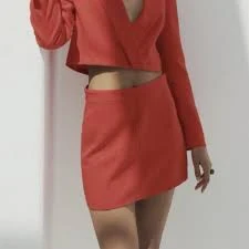 ultra-mini Zara Linen Blend Coral Red High Waisted Lightweight Mini Skirt Size XL NWT eBay $24.99