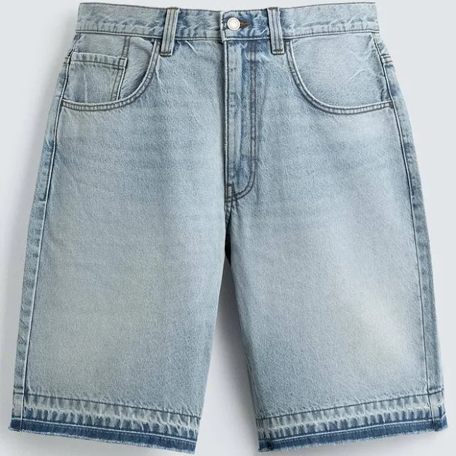 shorts Zara Men's Relaxed Fit Denim Shorts Zara USA $59.9