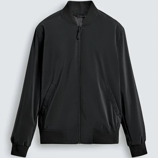 outerwear Zara Men's Technical Bomber Jacket Zara USA $59.9