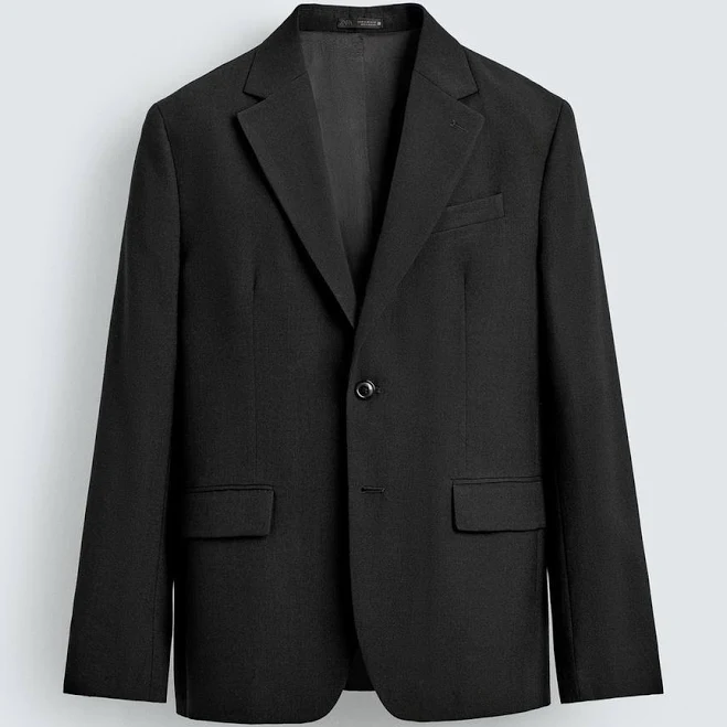 outerwear Zara Men's Wool Blend Suit Blazer Zara USA $169