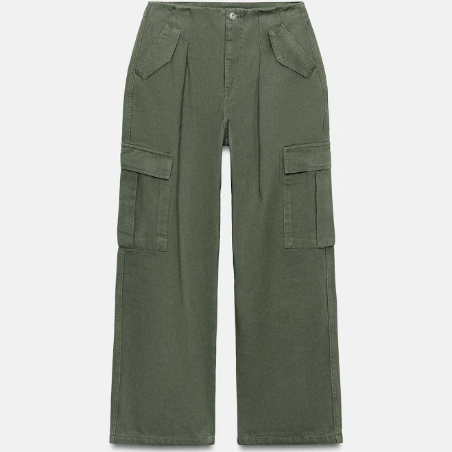 pants Zara Mid-Rise Cargo Pants Zara USA $59.9