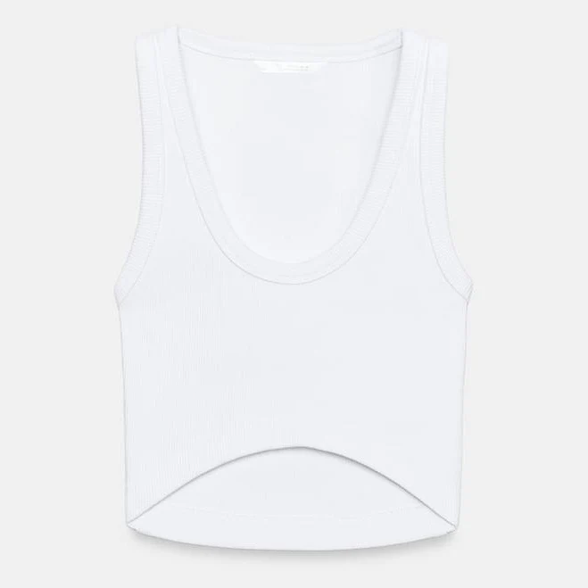 top Zara Rib Crop Top Zara USA $19.9
