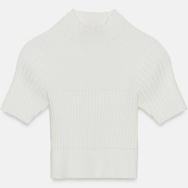 top Zara Rib Knit Crop Top Zara USA $39.9