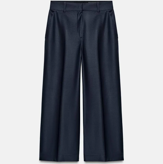 pants Zara Wool Blend Pressed Crease Pants Zara USA $119