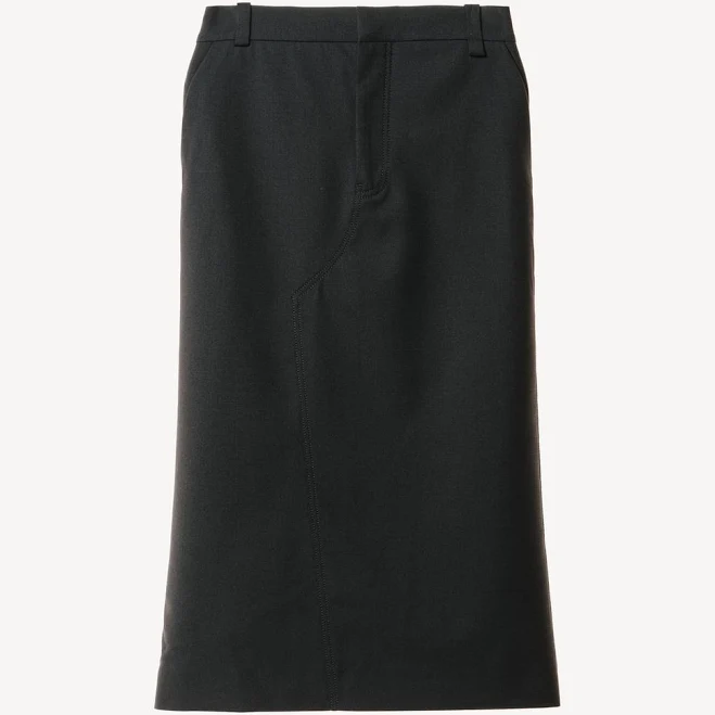skirt Zara x Willy Chavarria Wool Blend Pencil Midi Skirt Zara USA $129