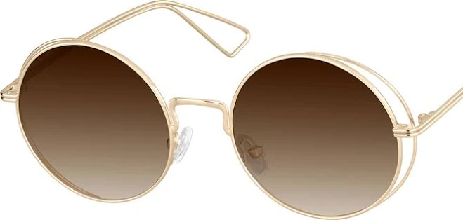 accessory Zenni Round Rx Sunglasses Metal Full Rim Frame Zenni Optical $33.95