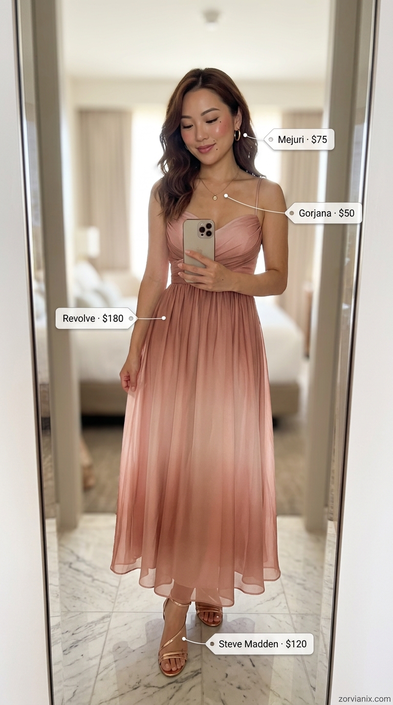 Glamorous summer birthday outfit for women 2026: Mustard yellow linen set with gold accessories for sunset celebration.