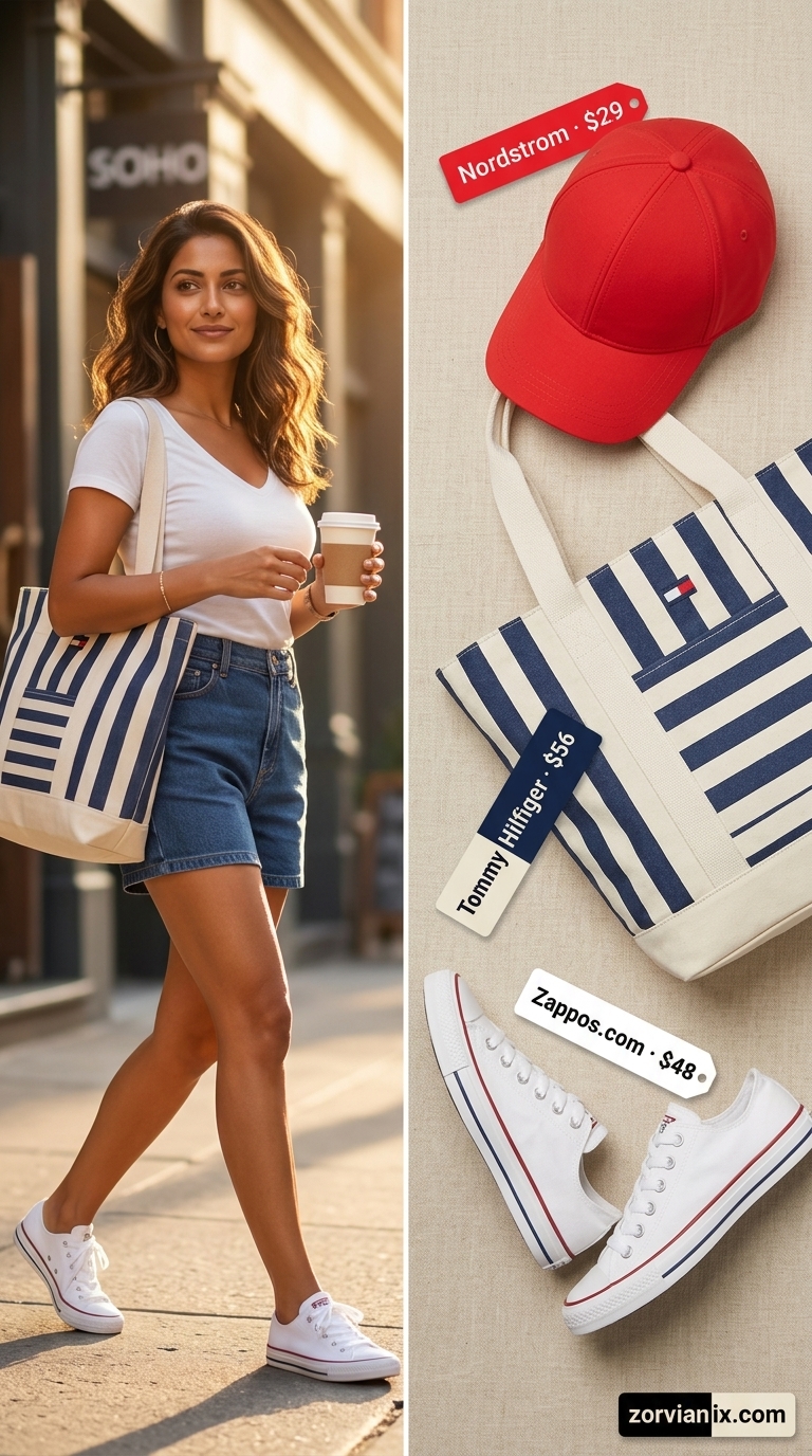 Retro Sporty Matching Set Outfits 2026 Retro sporty navy blue polo and skirt matching set for summer events 2026. Playful and chic.