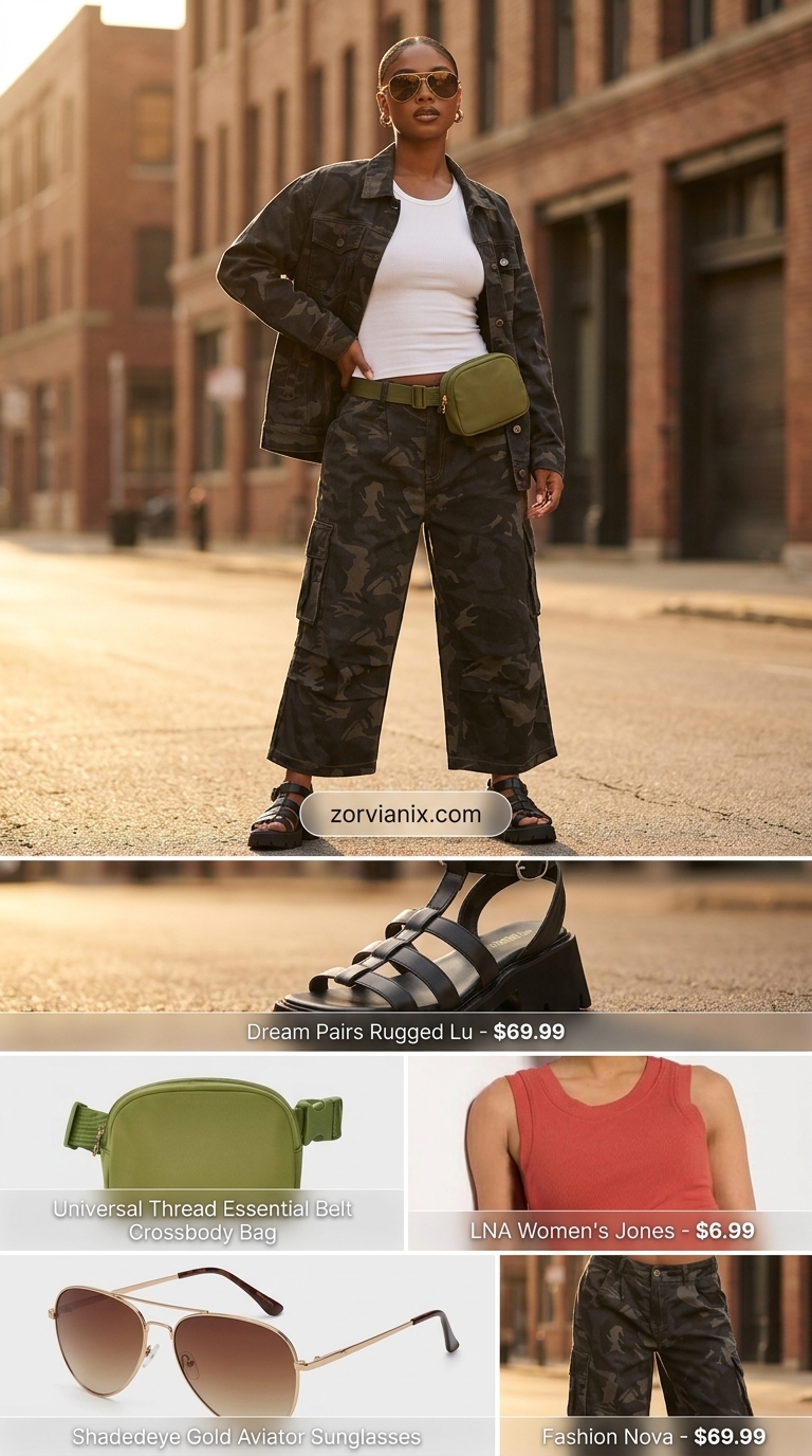 Safari Utility Set Outfits for Women 2026 Safari utility set for women 2026, perfect for casual days and urban exploration.