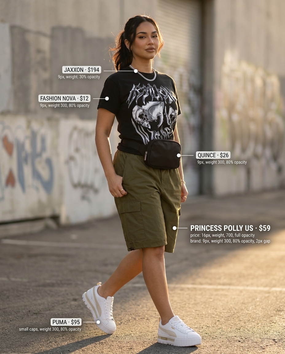 Olive green cargo shorts with graphic tee for best summer outfits 2026. Edgy weekend explorer look.