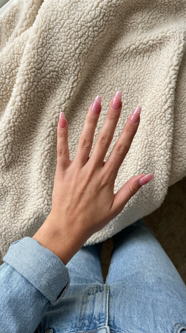 Sparkling Jelly Pink Nails 2026 | Glamorous Summer Party Sparkling jelly pink nails for a glamorous summer party. Playful, radiant, and perfect for festivals in 2026.