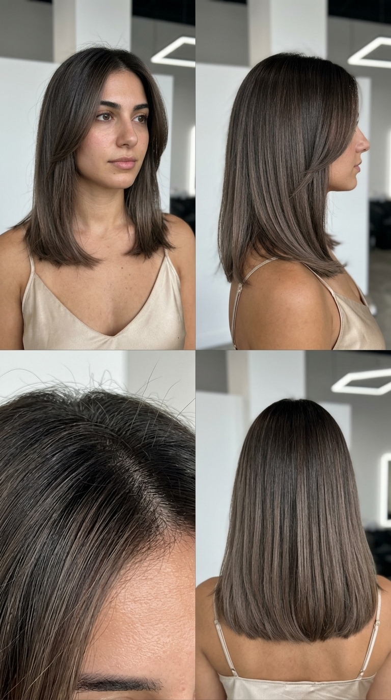 Espresso Mushroom Brown Color Melt 2026 long espresso mushroom brown color melt with cool ash for professional sophistication
