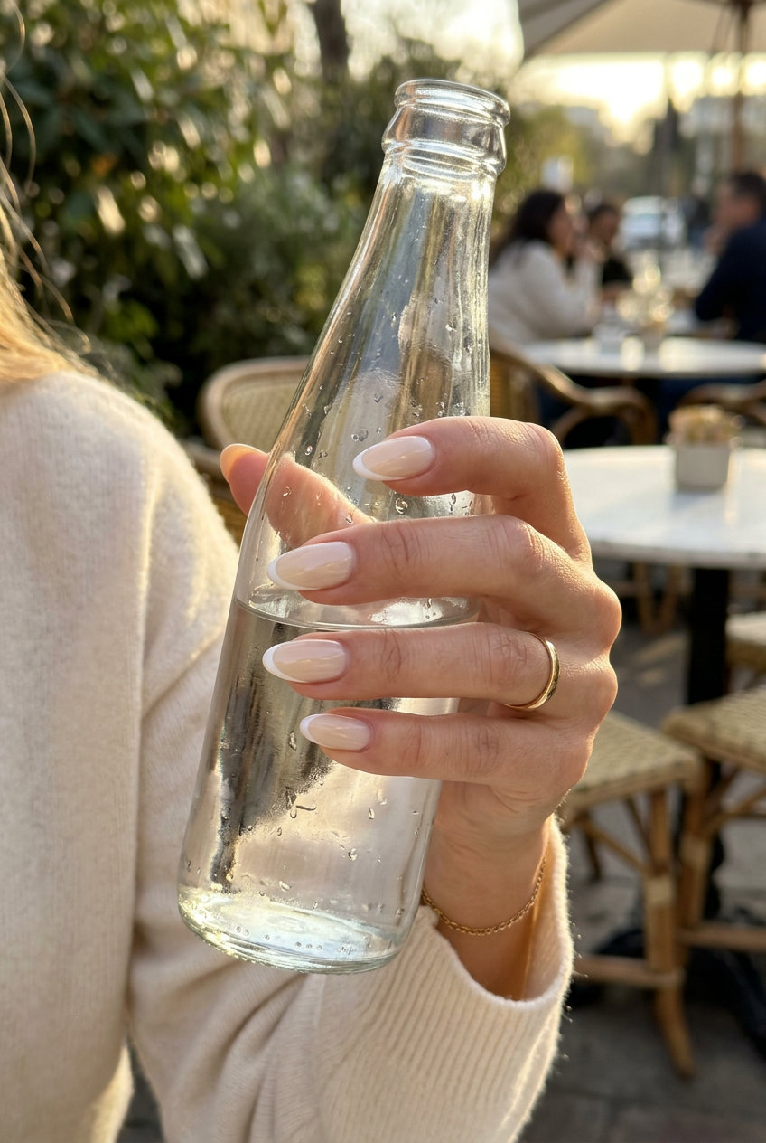 Butter Cream French Oval Summer Nails 2026 Oval summer nails 2026: Sheer butter cream French tips for a clean, minimalist, polished look.