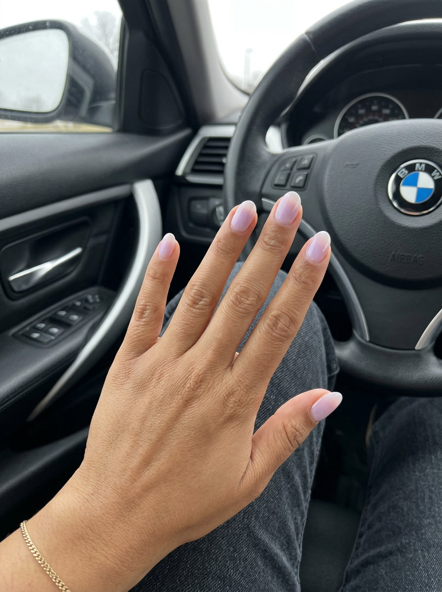 Milky Lavender Cloud Aura Oval Summer Nails 2026 Oval summer nails 2026: Milky lavender cloud aura gradient for a dreamy, ethereal, whimsical look.