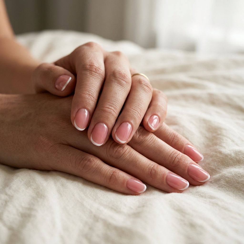 Juicy Oval Summer Nails 2026: Peach Jelly Glaze Juicy oval summer nails 2026: sheer peach jelly glaze for all skin tones, perfect for vacation.