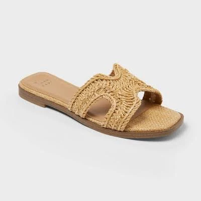 shoes A New Day Women's Wide Width Nina Slide Sandals Target $19.2