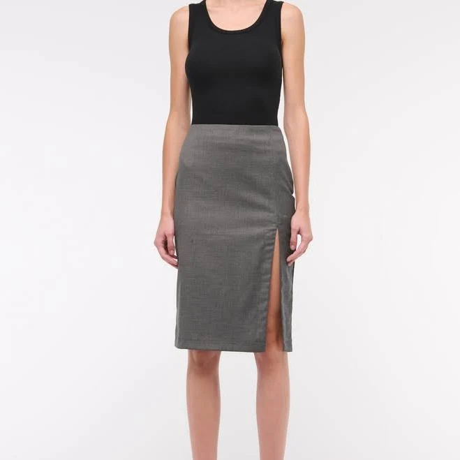 skirt Abercrombie & Fitch Women's Mid Rise Pencil Midi Skirt Abercrombie & Fitch $16.97