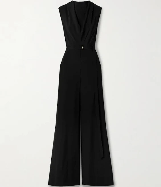 jumpsuit Adam Lippes Blythe Belted Draped Silk-crepe Jumpsuit NET-A-PORTER $1245