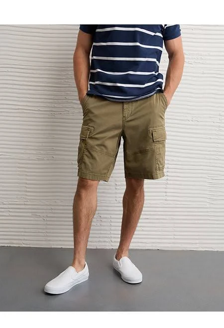 shorts AE 10" Flex Lived-In Cargo Short Men's American Eagle Outfitters $47.45