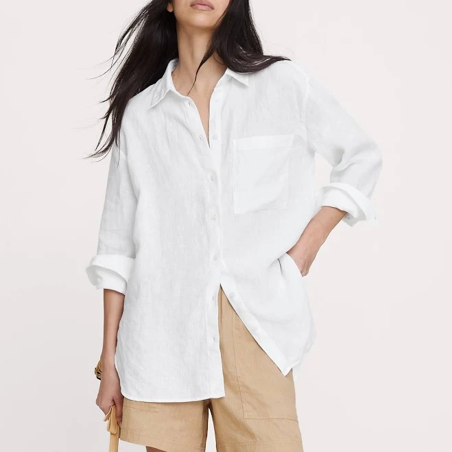layer Banana Republic Women's Oversized Linen Shirt Banana Republic $98