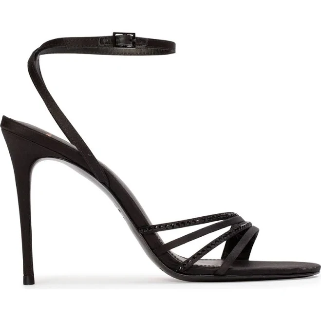 shoes Black Suede Studio Women's Ella 100 Strappy Sandal Nordstrom $244