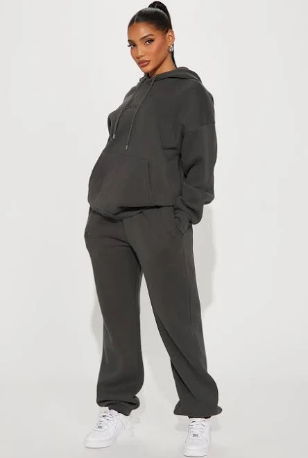 matching set Fashion Nova Long Sleeve Fleece Hoodie Jogger Pant Set Fashion Nova $34.99