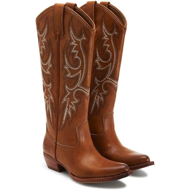 shoes Frye & Co. Women's Irlene Tall Deco Stitch Western Boots Famous Footwear $149.99
