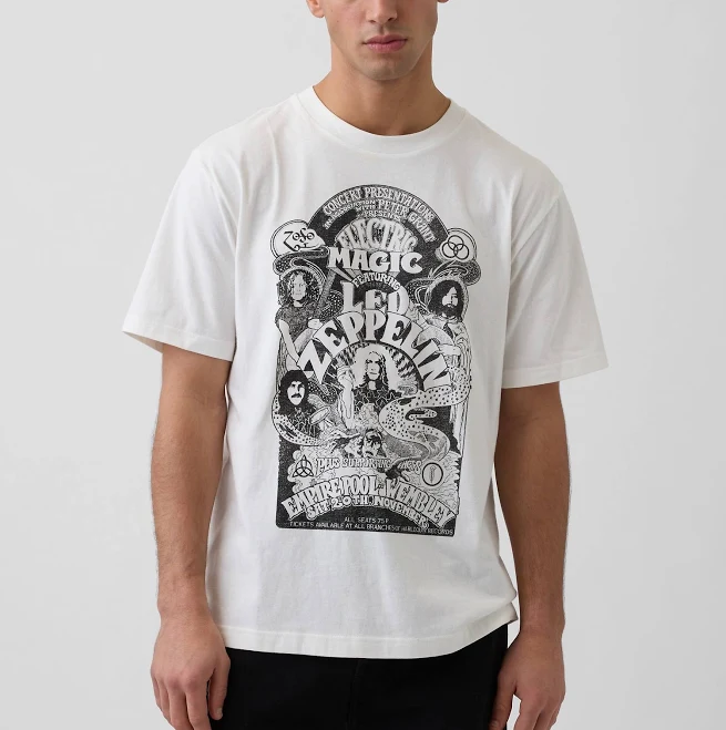 top Gap Men's LED Zeppelin Graphic T-Shirt Gap $23