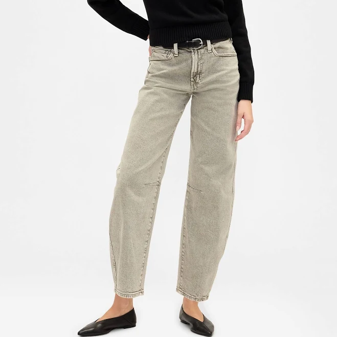 jeans Gap Women's High Rise Barrel Jeans Gap Factory $31.99
