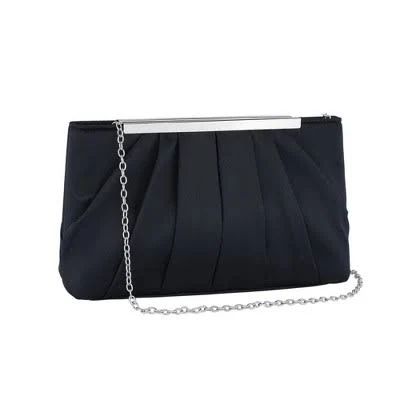 bag Inspire Chic Pleated Clutch Purse with Metal Chain Target $33.79
