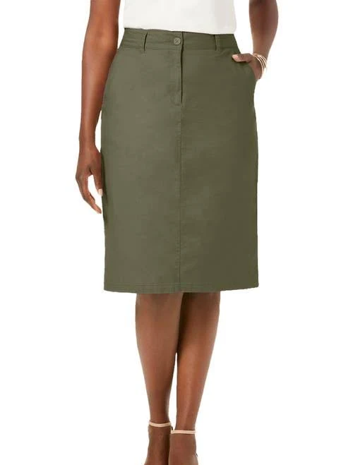 skirt Jessica London Women's Stretch Cotton Chino Skirt Nordstrom $59