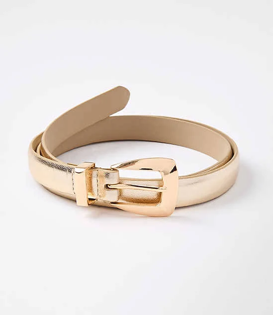accessory Loft Women's Metallic Skinny Belt LOFT $21.25