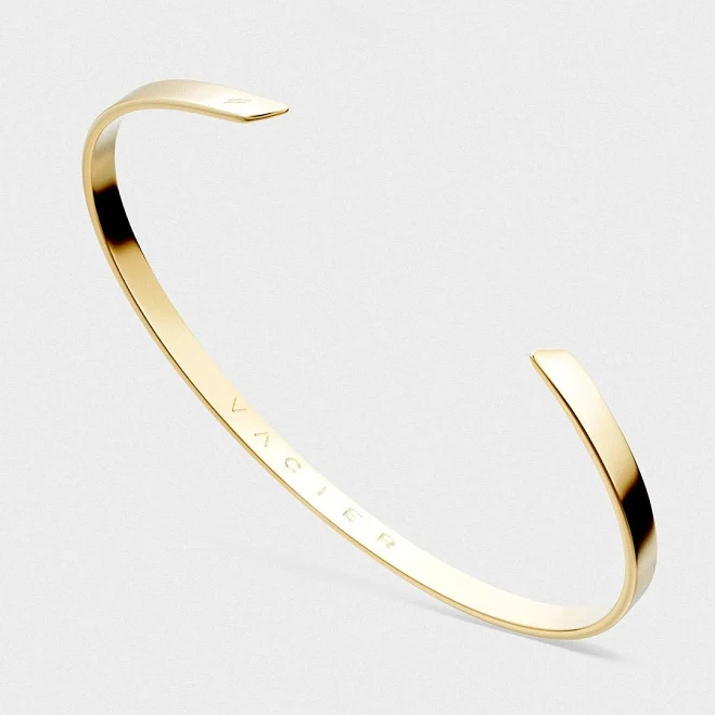 accessory Men's Minimal Cuff Bangle Vacier US $26
