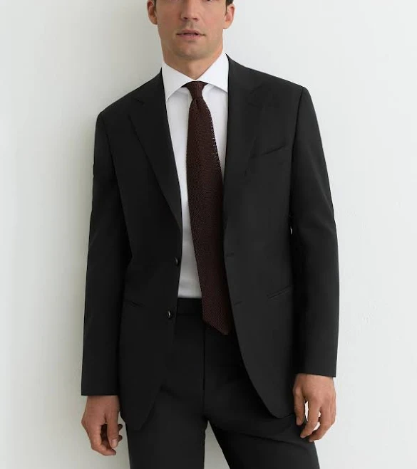 outerwear Mens Reiss Promise Tailored Fit Wool-Blend Single-breasted Suit Blazer Reiss $478