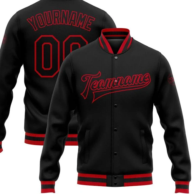 outerwear Men's Varsity Letterman Bomber Jacket FIITG $38.99