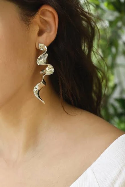 accessory Modern Geometric Dangle Stainless Steel Earrings Etsy - Seller $28.49