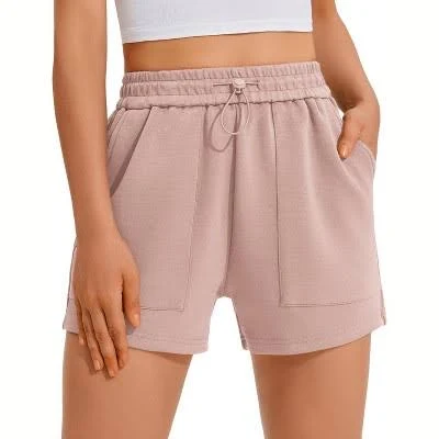 shorts Pinspark Sweat Shorts for Women Casual Summer Athletic Short Elastic Waist Comfy Lounge Shorts Cute Bottoms with Pockets-Light Pink-l Target $24.09