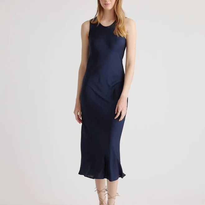 silk outfits Quince Women's Stretch Silk Tank Top Midi Dress Quince $79.9