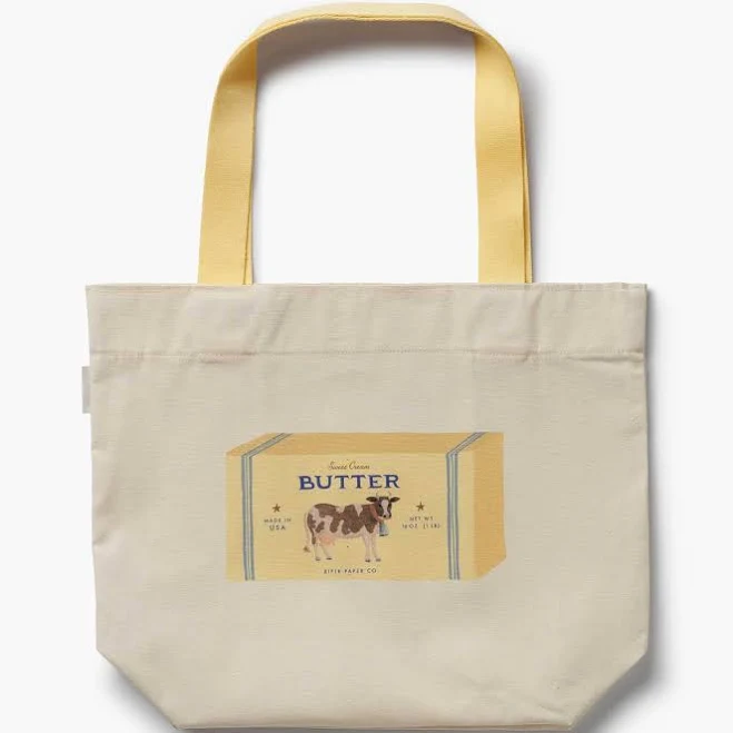 bag Rifle Paper Co. Butter East West Canvas Tote Bag Rifle Paper Co. $42